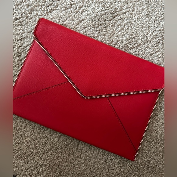 Rebecca Minkoff Zipper Envelope Clutch. - Picture 1 of 3